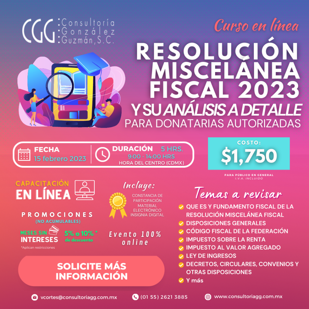 Resolución Miscelánea Fiscal 2023 y su análisis a detalle para donatarias autorizadas